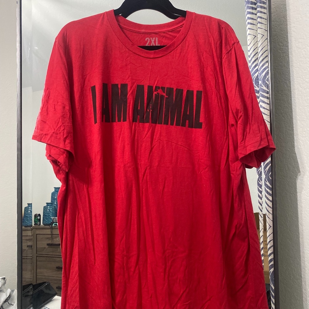 Animal | Size 2XL | The Original 'M-Stak' Iconic Red Tee